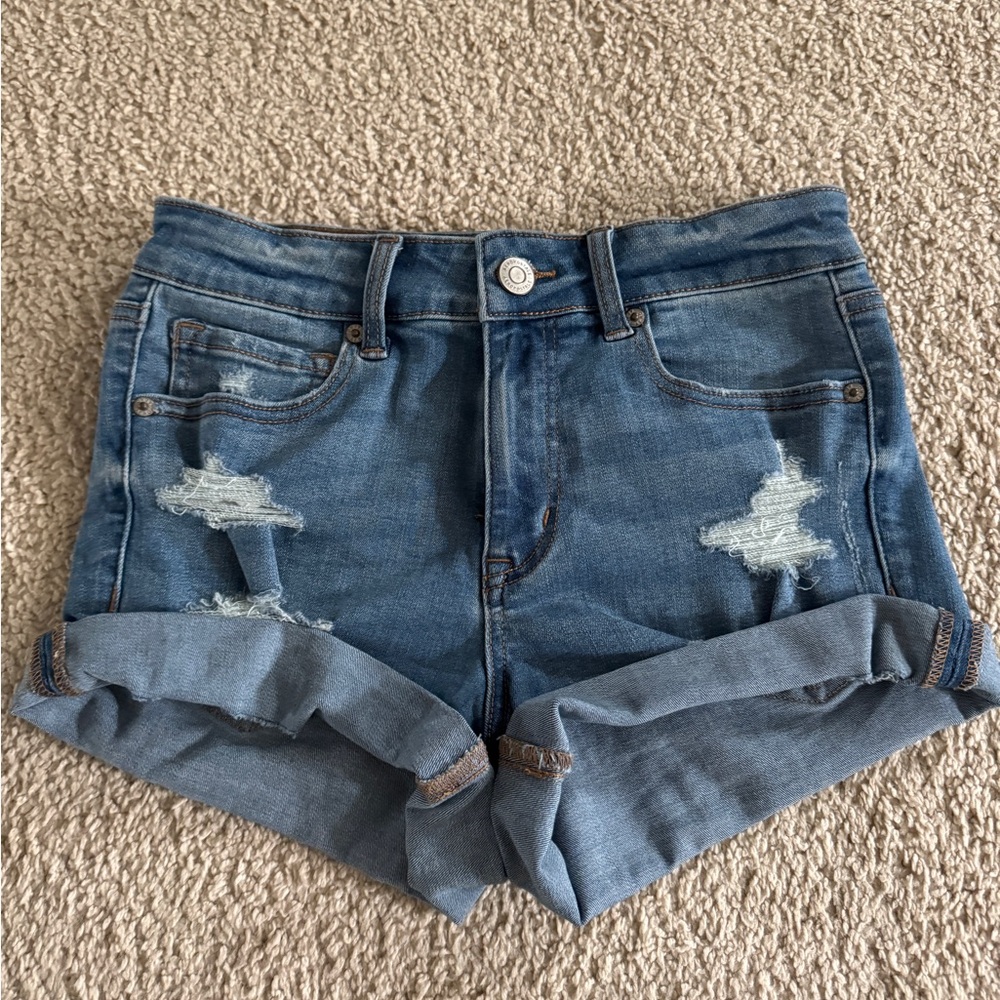 Aeropostale Blue High Rise Midi Jeans